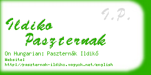 ildiko paszternak business card